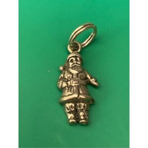 Santa Sterling Silver Jewelry Charm #Christmas #santa